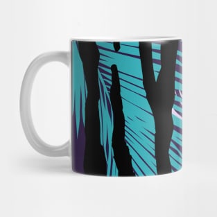 Fashionable Seamless, Palm Leaves Pattern Design Mug